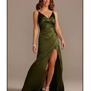David's Bridal Martini Olive Dress (Sz 16)